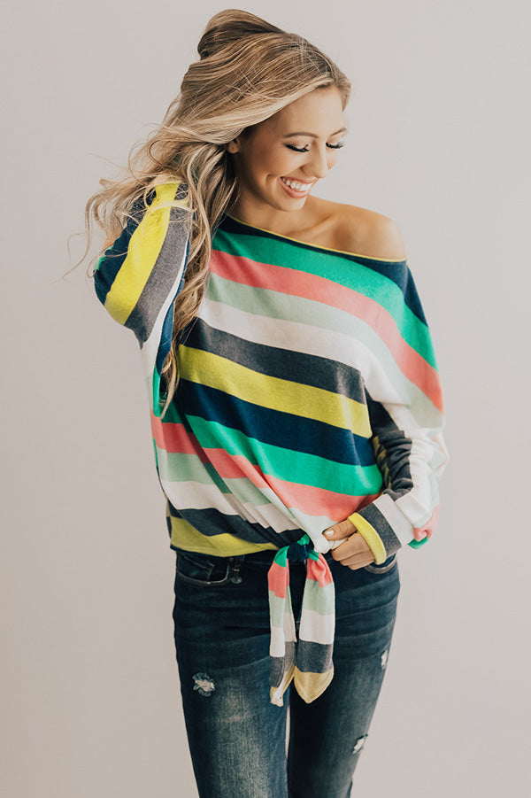 Cali Cold Front Stripe Top Image - 1