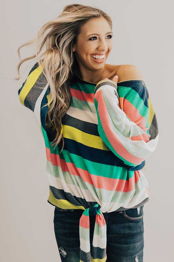 Cali Cold Front Stripe Top Image - 2