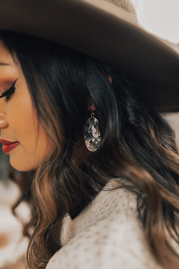 A Day In Paris Earrings In Grey Image - 2