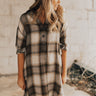 Chic And Stylish Plaid Shift Dress in Martini Olive Image - 1
