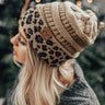 Spotted In The City Leopard Beanie In Iced Latte Image - 1