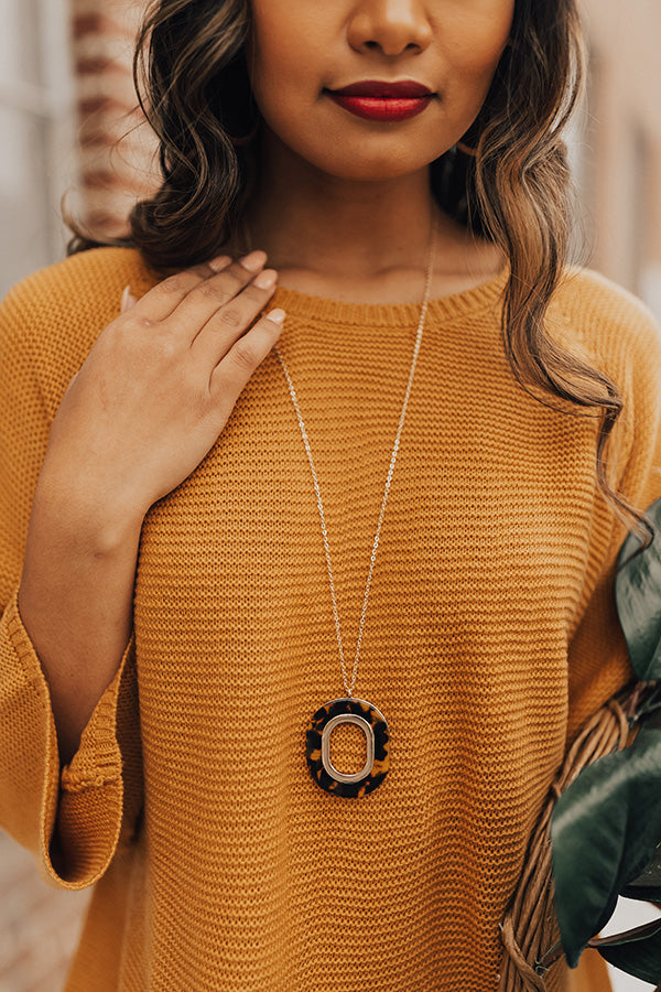 Fortune Favors The Chic Necklace In Tortoiseshell Image - 1