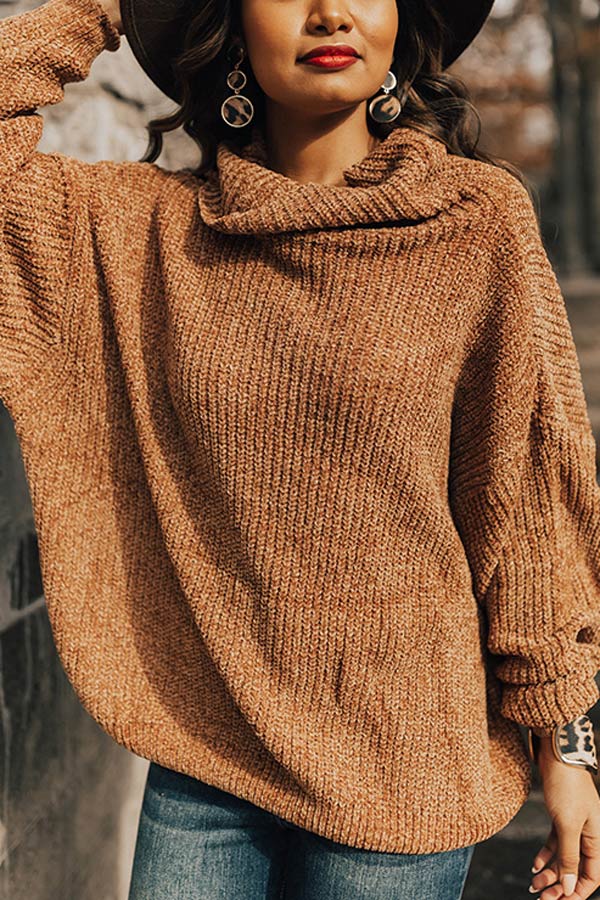 Softest Of Them All Chenille Sweater In Copper