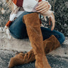 The Aiden Over The Knee Boot In Copper Image - 1