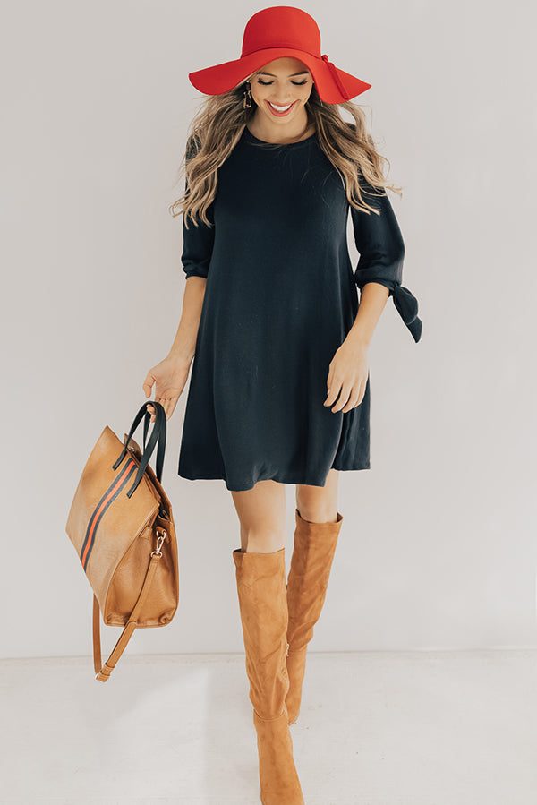The Best of Times Shift Dress in Navy