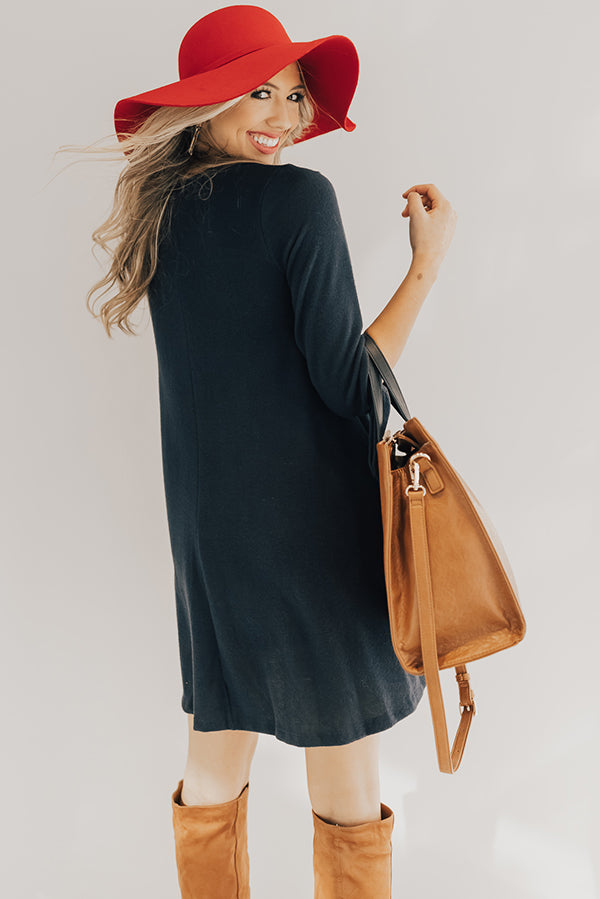 The Best of Times Shift Dress in Navy Image - 4