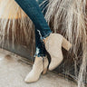 The Morgan Bootie In Warm Taupe Image - 1