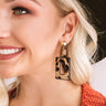 Gossip To Me Leopard Earrings Image - 1