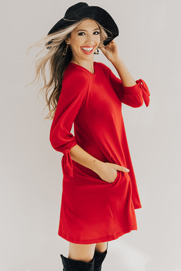 The Best of Times Shift Dress in Red Image - 2