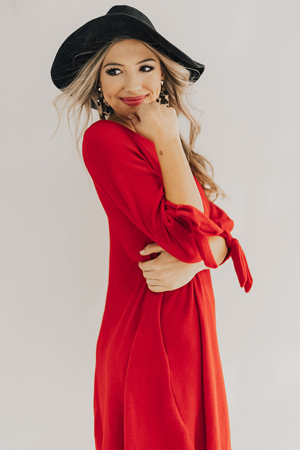 The Best of Times Shift Dress in Red Image - 3