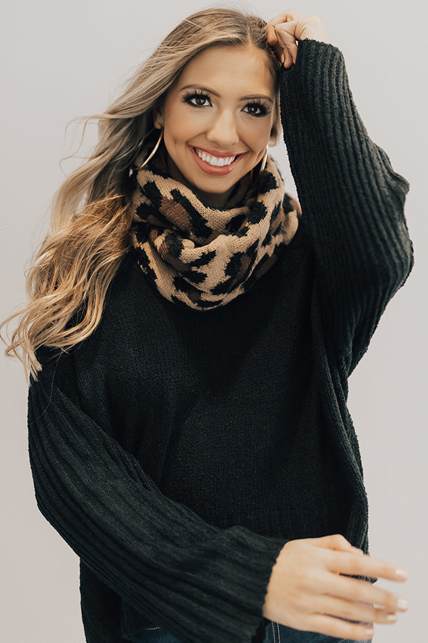 VIP In Vail Leopard Infinity Scarf Image - 2