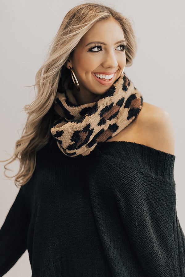 VIP In Vail Leopard Infinity Scarf Image - 1