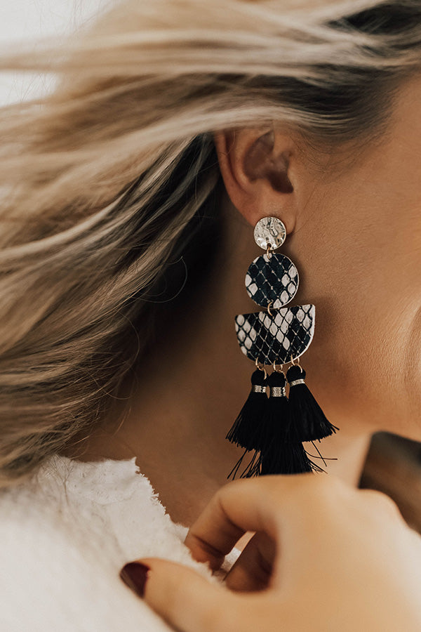 Feeling Phenomenal Snake Print Earrings Image - 2