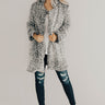 Cozy Gathering Sherpa Cardigan In Black Image - 1