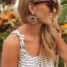The City Scene Earrings In Leopard Image - 1