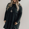 Toast Of The Town Shift Dress In Charcoal  Curves Image - 1