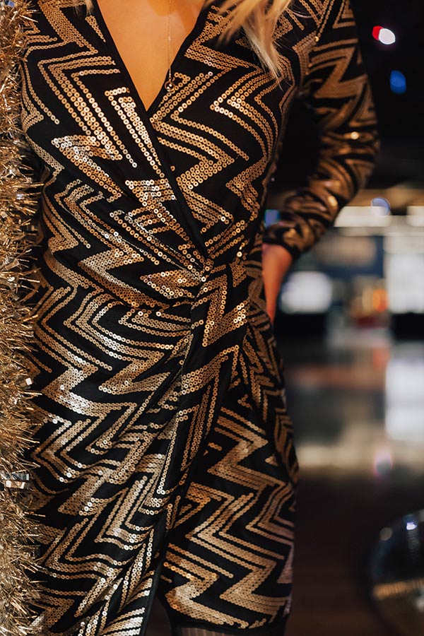 Celebrating In The City Sequin Dress Image - 2