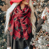 Cabin Season Plaid Blanket Scarf Image - 1
