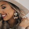 Forever Favorite Leopard Earrings In Taupe Image - 1