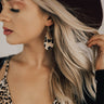 Soho Haute Leopard Earrings In Iced Latte Image - 1
