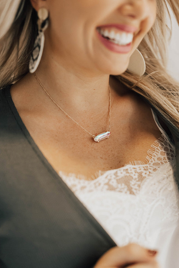 Poppin' Champagne Semi Precious Necklace In Multi Image - 1