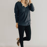 Favorite Time Of Year Tunic Sweater in Dark Teal Image - 1