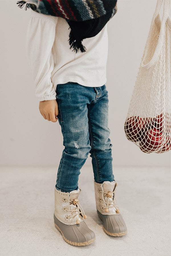 The Zoe Metallic Children's Boot Image - 2