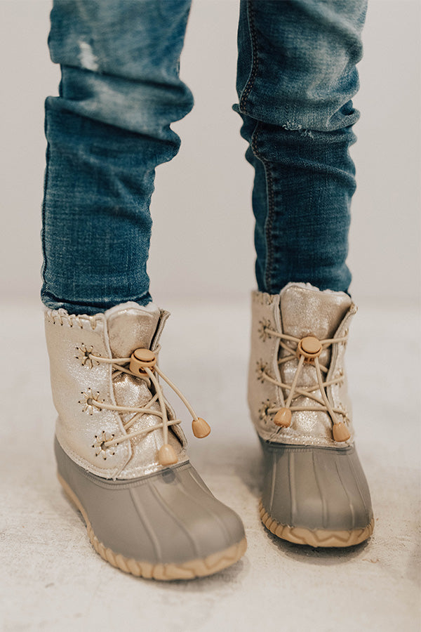 The Zoe Metallic Children's Boot Image - 3
