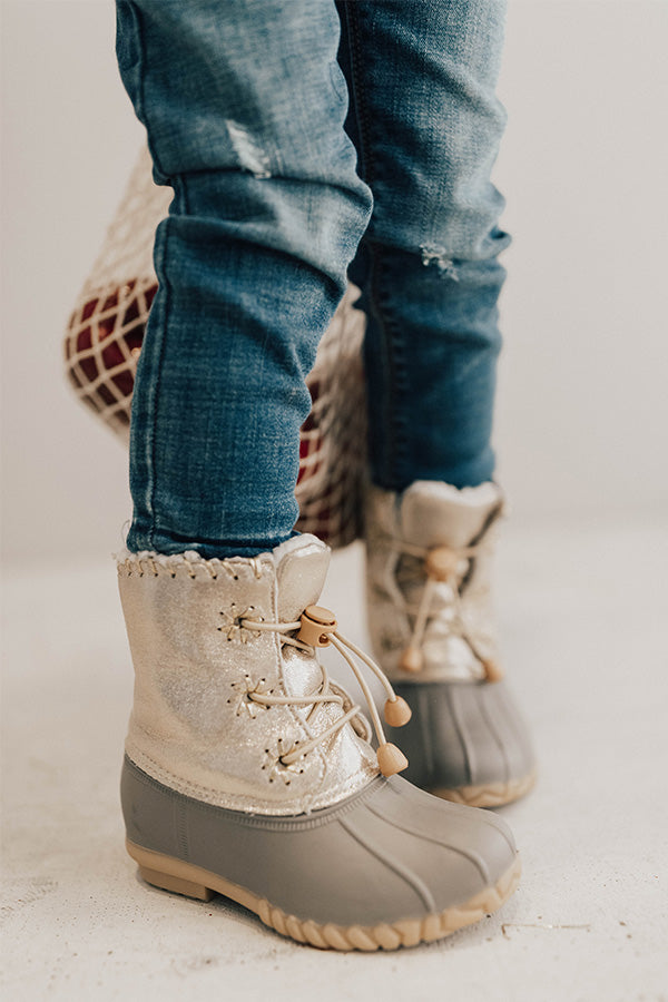 The Zoe Metallic Children's Boot Image - 1
