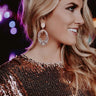 Hollywood Haute Spot Earrings In Rose Gold Image - 1