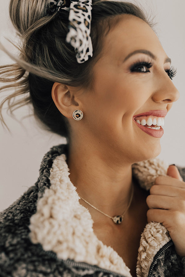 Little Luxuries Leopard Earrings Image - 3