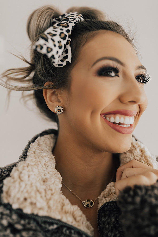 Little Luxuries Leopard Earrings Image - 2