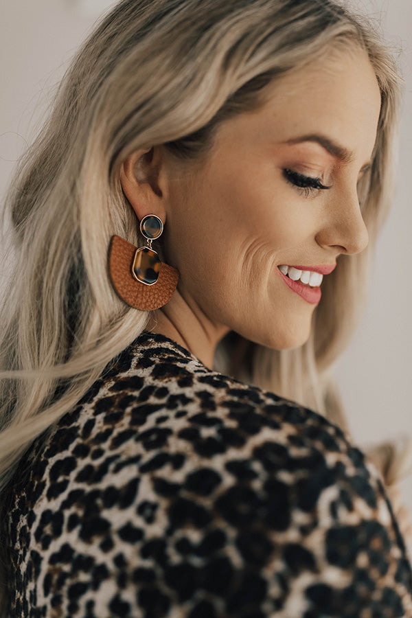 After Hours Earrings In Maple Image - 1