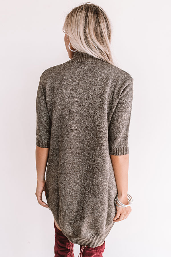 Champagne In The City Tunic Sweater in Grey Image - 4