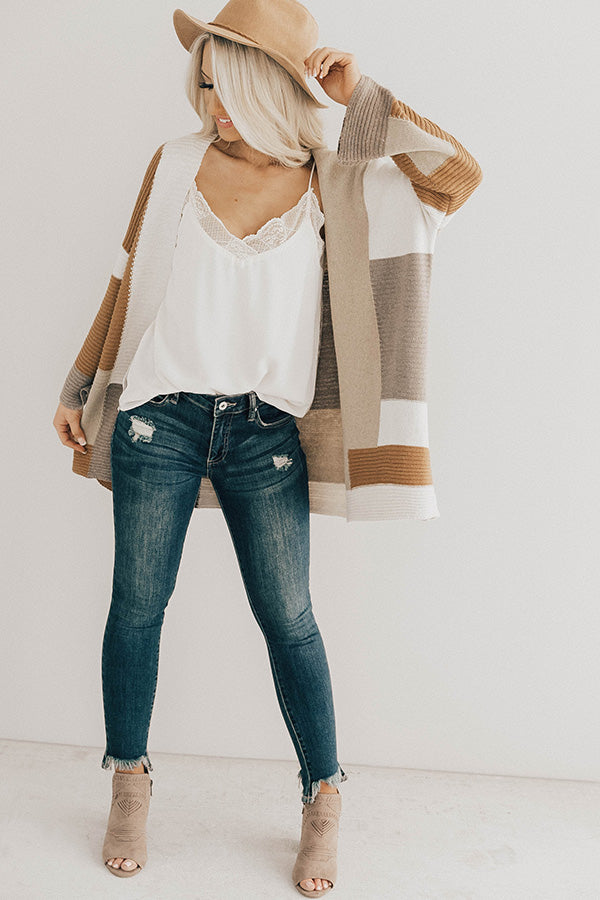 Bundled Up Bliss Colorblock Cardigan Image - 1