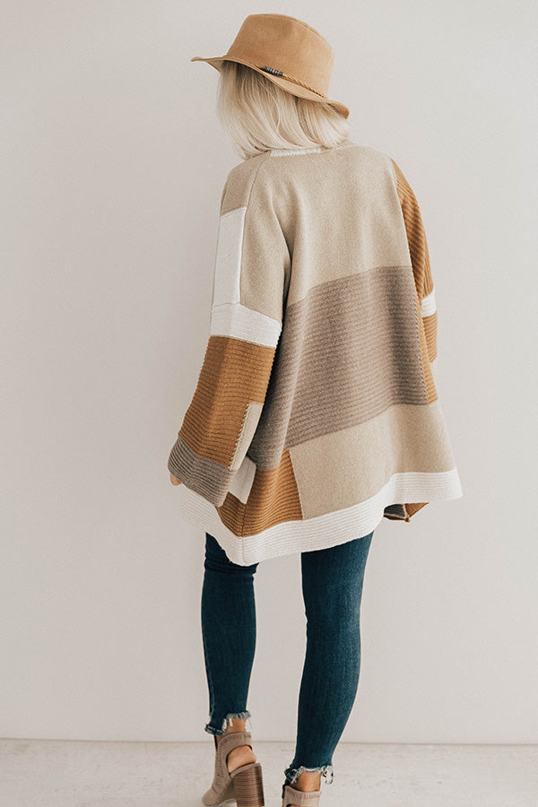 Bundled Up Bliss Colorblock Cardigan Image - 1