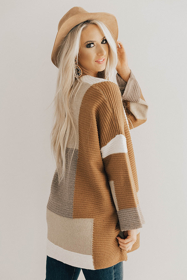 Bundled Up Bliss Colorblock Cardigan Image - 1