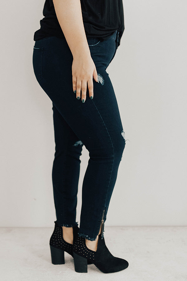 The Dawson Midrise Distressed Skinny Curves Image - 2