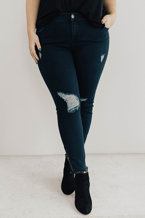 The Dawson Midrise Distressed Skinny Curves Image - 1
