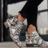The Sloane Snake Print Bootie Image - 1