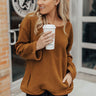 Barre And Brunch Tunic Sweater in Cinnamon Image - 1