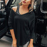 Weekend Chill Shift Top in Black Image - 1