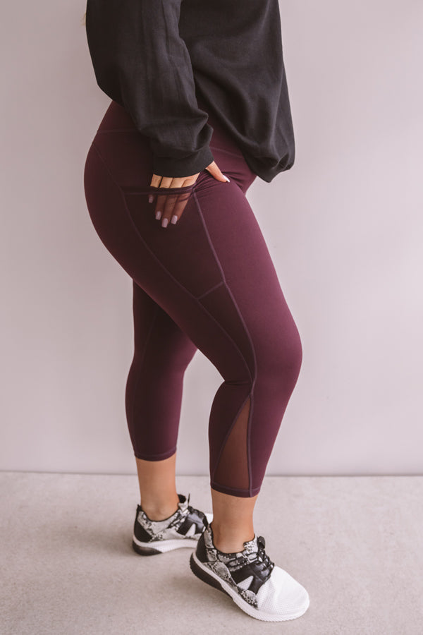 Turn It Up High Waist Crop Legging Curves Image - 2