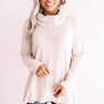 Snow Day Snuggles Waffle Knit Sweater In Cream Image - 1