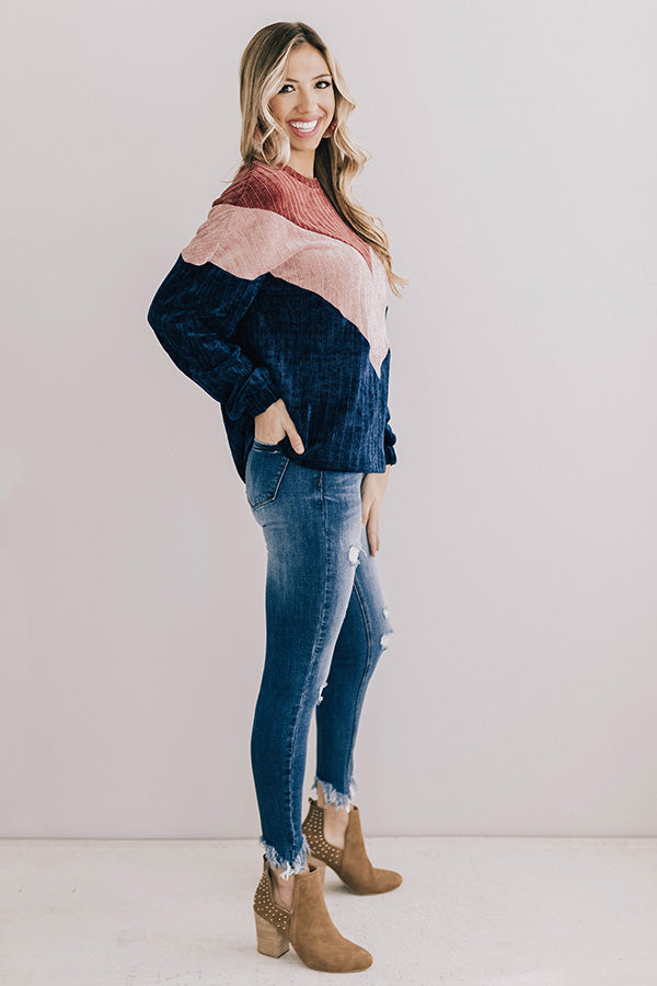 Swift And Sweet Colorblock Sweater Image - 1