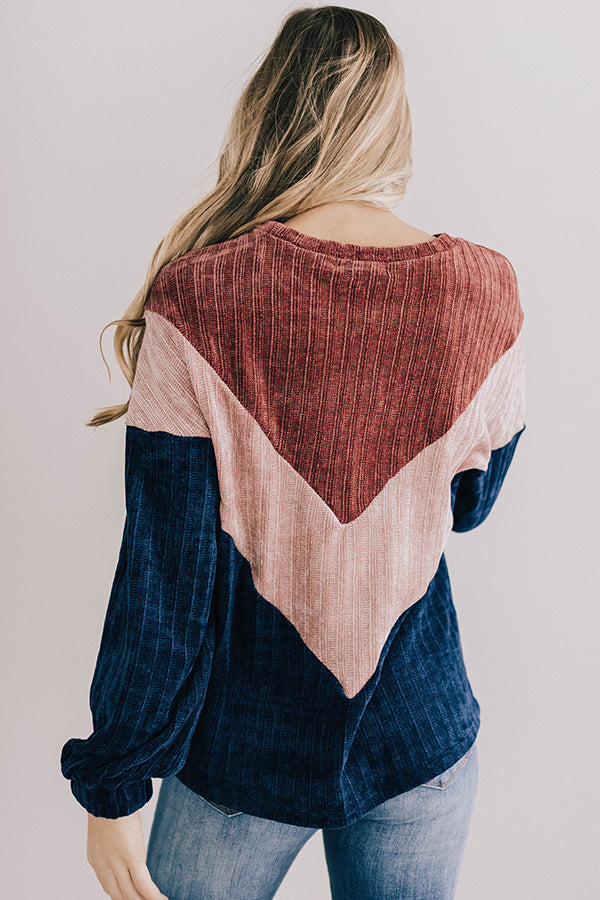 Swift And Sweet Colorblock Sweater Image - 1
