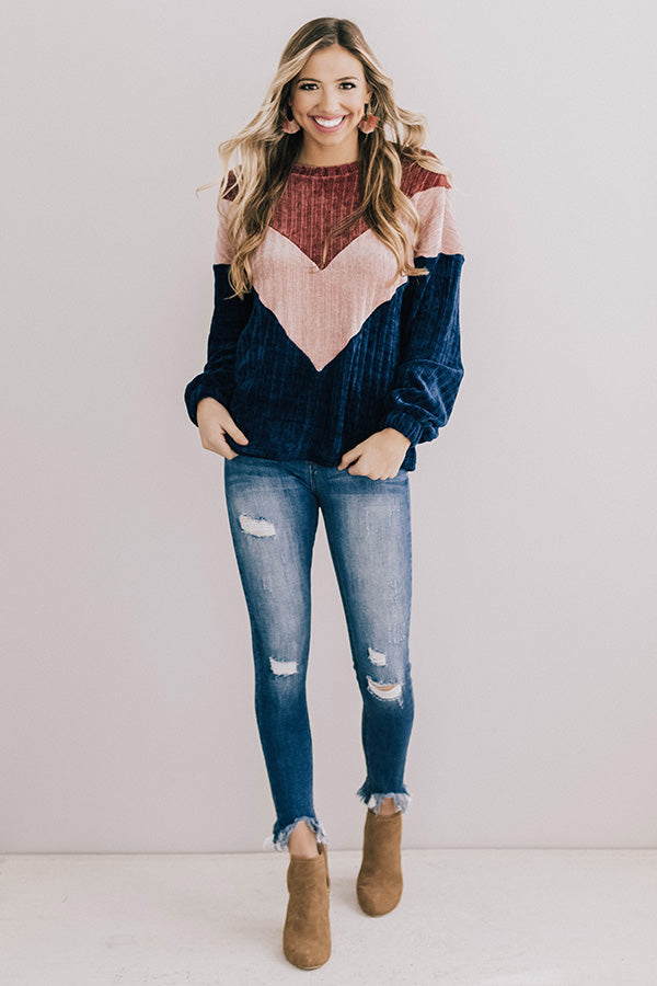 Swift And Sweet Colorblock Sweater Image - 1