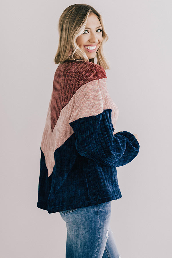 Swift And Sweet Colorblock Sweater Image - 1