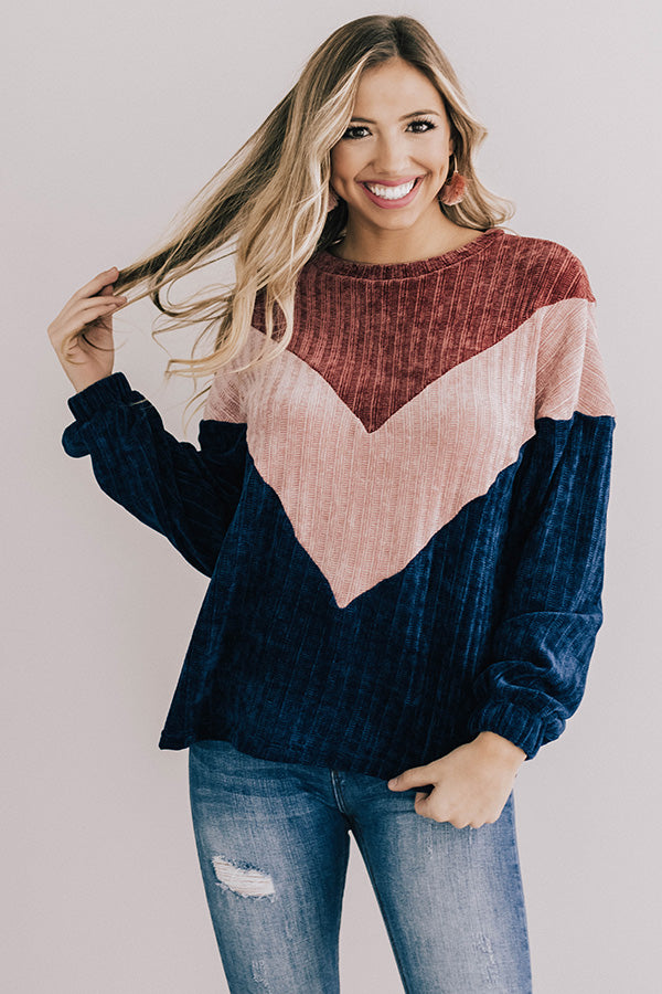 Swift And Sweet Colorblock Sweater Image - 1