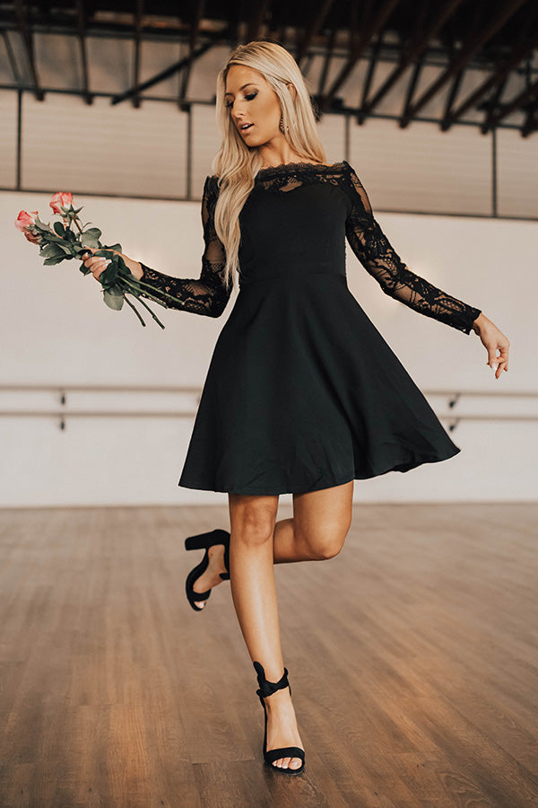Dance The Night Away Fit And Flare Lace Dress